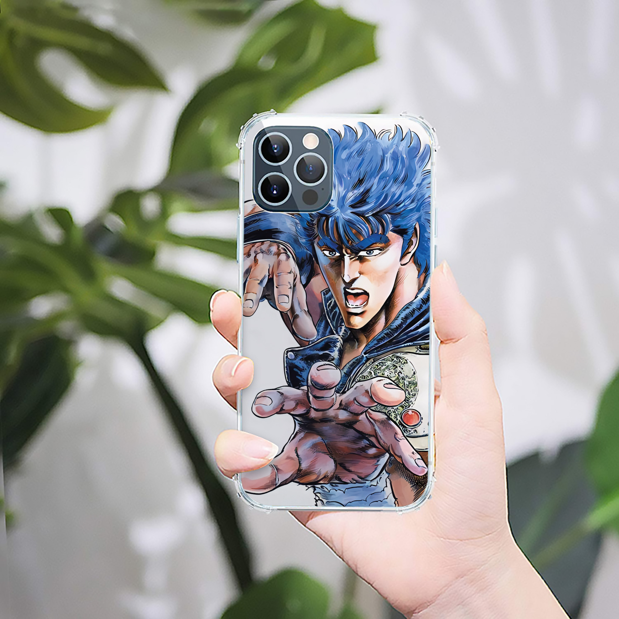 （画像用） 北斗の拳 Fist of the North Star 【iPhone 12シリーズ対応】透明スマホケース（クリアソフトケース）